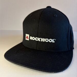 Black Snapback Hat with Embroidered Logo